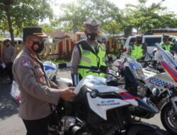 Polresta Deli Serdang Mengecek Kendaraan Dinas Jelang Pilkades