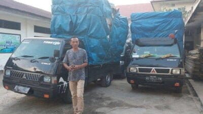 KPH III Amankan Tiga Unit Mobil Pikup Bermuatan Arang Bakau