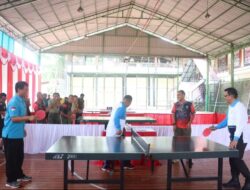 HUT ke-76 Bhayangkara, Polres Tapsel Gelar Kejuaraan Tenis Meja