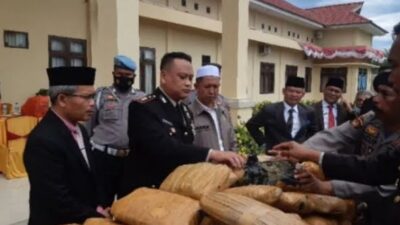Polres Palas Gagalkan Peredaran Ganja Kering Sebanyak 80 Bal
