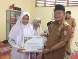 Wali Kota T.Balai Serahkan Sertifikat Kepada Anak Penghafal Al-Qur’an&nbsp;