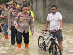 Kapolresta Deli Serdang Cek Lokasi Banjir
