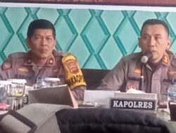 Kapolres Batanghari Gelar Konfrensi Pers Akhir Tahun 2022