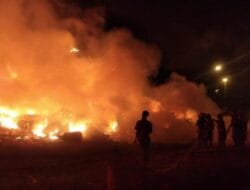 Kebakaran Hebat di Gabion Belawan