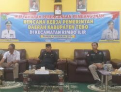Selain Hadiri Musrenbang Tiap Kecamatan, Pj Bupati Tebo Wajibkan Kepala OPD Hadir