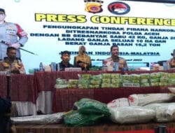 Polda Aceh Gagalkan Puluhan Ton Sabu dan Ganja