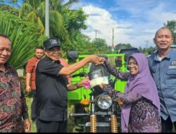 Pj Bupati Tebo Resmikan Pemakaian Bangsal Pasca Panen di Desa Perintis Rimbo Bujang