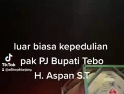 PJ Bupati Tebo H.Aspan S.T bantu Ambulan keluar dari kemacetan