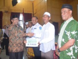 Baitul Mal Kota Langsa Salurkan Zakat Asnaf Tahun 2023 Sejumlah Rp 831 Juta.