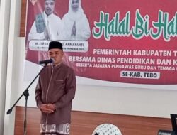 H. Aspan Halal Bil Halal Bersama Jajaran Dikbud Tebo