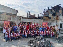 KSH Berbagi, Serahkan Bantuan Pada Korban Kebakaran di Pulo Brayan Kota Medan