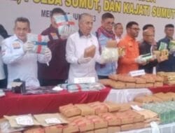 Senilai Rp690 M Narkotika di Musnahkan Polda Sumut