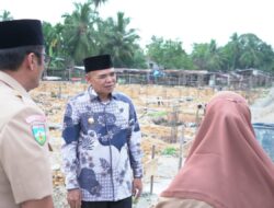 H. Aspan Tinjau Pembangunan Pasar Modern Rakyat di Tanjung Bungur