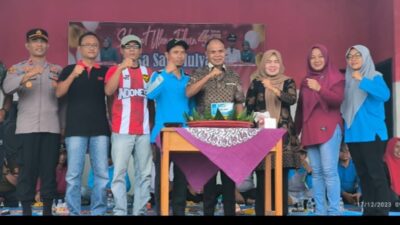 Hadiri Peringatan HUT Desa Sari Mulya, ini Pesan Pj Bupati Tebo H Aspan ST