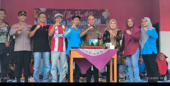 Hadiri Peringatan HUT Desa Sari Mulya, ini Pesan Pj Bupati Tebo H Aspan ST