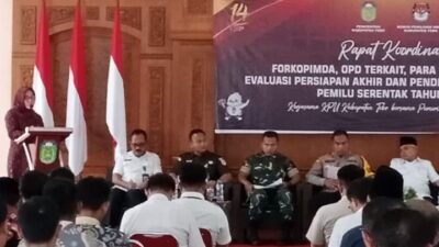 H Aspan ST Pimpin Rakor Persiapan Akhir Pemilu 2024
