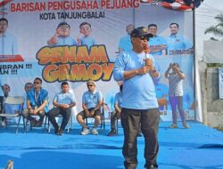 Wali Kota Waris Hadiri Senam Gemoy di Tanjungbalai