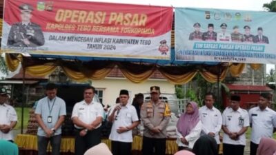 Antisipasi Kelangkaan Beras, Pemkab Tebo Gelar Operasi Pasar di Kecamatan Tebo Tengah