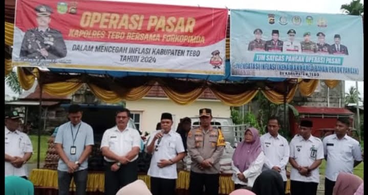 Antisipasi Kelangkaan Beras, Pemkab Tebo Gelar Operasi Pasar di Kecamatan Tebo Tengah