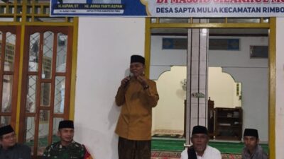 Safari Ramadan di Desa Sapta Mulia, H Aspan ST Didoakan Warga Jadi Bupati Tebo 2024-2029