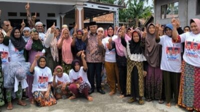 Berkinerja Baik dan Merakyat Menjadi Alasan Ratusan Emak-Emak Sungai Rambai untuk Memilih Aspan Tono