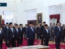 48 Menteri Kabinet Merah Putih Dilantik Presiden Prabowo Subianto