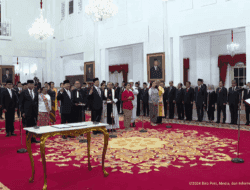 Presiden Prabowo Subianto Didampingi Wakil Presiden Gibran Rakabuming Raka Lantik Sekretaris Kabinet dan Wakil Menteri Kabinet Merah Putih