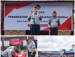 Bangun Komitmen Bersama, Rutan Kelas IIB Tarutung Gelar Upacara Penandatanganan Perjanjian Kinerja Tahun 2025