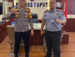 Perkuat Sinergi Dengan APH, Kepala Rutan Tarutung Kunjungan Kerja Ke – 3 kalinya Ke Polres Tapanuli Utara