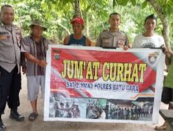 Sat Binmas Polres Batu Bara Laksanakan Giat Jumat Curhat serta Cooling System