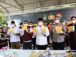 Polres Batu Bara Berhasil Amankan 7 Tersangka dan Musnahkan Barang Bukti Sabu