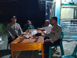 Polsek Medang Deras Laksanakan Patroli Pengecekan Pos Kamling Sekaligus Silaturahmi dengan Masyarakat