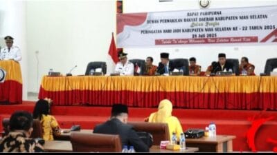 Ketua DPRD Menggelar Rapat Paripurna Dalam Rangka Hari Jadi Kabupaten Nias Selatan