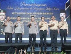 Rutan Tarutung Ikuti Kegiatan Penandatanganan Nota Kesepahaman dan Perjanjian Kerjasama Antara Kepolisian Negara Republik Indonesia dengan Kementerian Imigrasi dan Pemasyarakatan