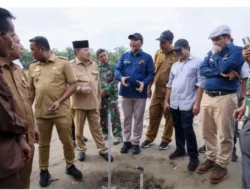 BPMA Mengecek Kemunculan Gas di Dusun Pulo Raya Nagan Raya Aceh