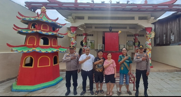 Polsek Labuhan Ruku Laksanakan Monitoring dan Pengamanan Perayaan Tahun Baru Imlek 2026 di Vihara Budhi Dharma Tanjung Tiram