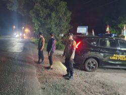 Polsek Lima Puluh Laksanakan Patroli Mobile Antisipasi Balap Liar, Begal, Gemot dan Tawuran