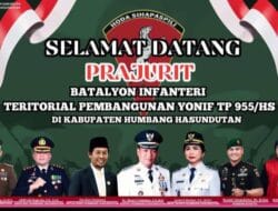 Pemkab Humbang Hasundutan Sambut Kedatangan Prajurit Yonif TP 955/Hoda Sihapaspili di Doloksanggul