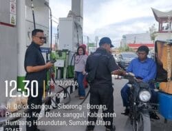 Pemkab Humbahas lakukan Sidak ke SPBU Doloksanggul. Bupati Humbahas imbau masyarakat tidak ” Panic Buying”;