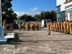 Bupati Tapanuli Utara Pimpin Apel Gabungan, Tekankan Integritas dan Kesiapsiagaan Menghadapi Libur Panjang