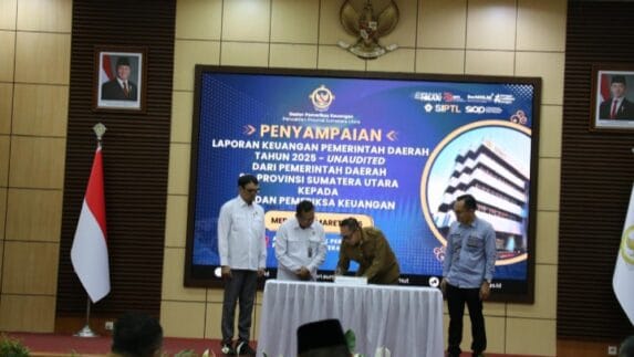 Tepati Tenggat Waktu, Pemkab Tapanuli Utara Serahkan LKPD Unaudited TA 2025 ke BPK RI Perwakilan Sumut