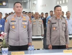 Penandatanganan Pakta Integritas dan Pengambilan Sumpah Penerimaan Polri T.A 2026 di Polres Batu Bara Berlangsung Lancar