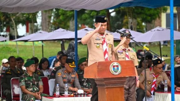 Bupati Tutup Jambore I Kwartir Cabang Gerakan Pramuka Humbahas
