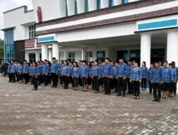 Wakil Bupati Tapanuli Utara Memimpin Upacara Hari Kesadaran Nasional (HKN) di  Halaman Kantor Bupati Tapanuli Utara