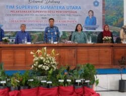 Bupati Humbahas Hadiri Supervisi Desa Percontohan Tingkat Provsu
