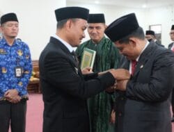 Wali Kota Mahyaruddin Lantik 11 Pejabat Tinggi Pratama Dilingkungan Pemko Tanjungbalai