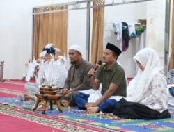 Jemaah Masjid As Salamah Gelar Tepung Tawar Wali Kota Tanjungbalai dan Istri Jelang Berangkat Haji