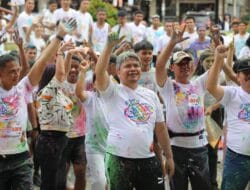 Colour Run Sukses Sedot Ratusan Peserta, Pemkab Taput Komit Dukung Event Pariwisata Berkelanjutan