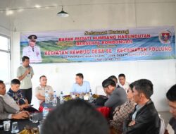 Bupati Humbahas Bersama Kepala Desa Rembug Program Pembangunan