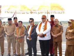 Bupati Bungo Dampingi Gubernur Jambi Sambut Penerbangan Perdana Batik Air di Bandara Muara Bungo